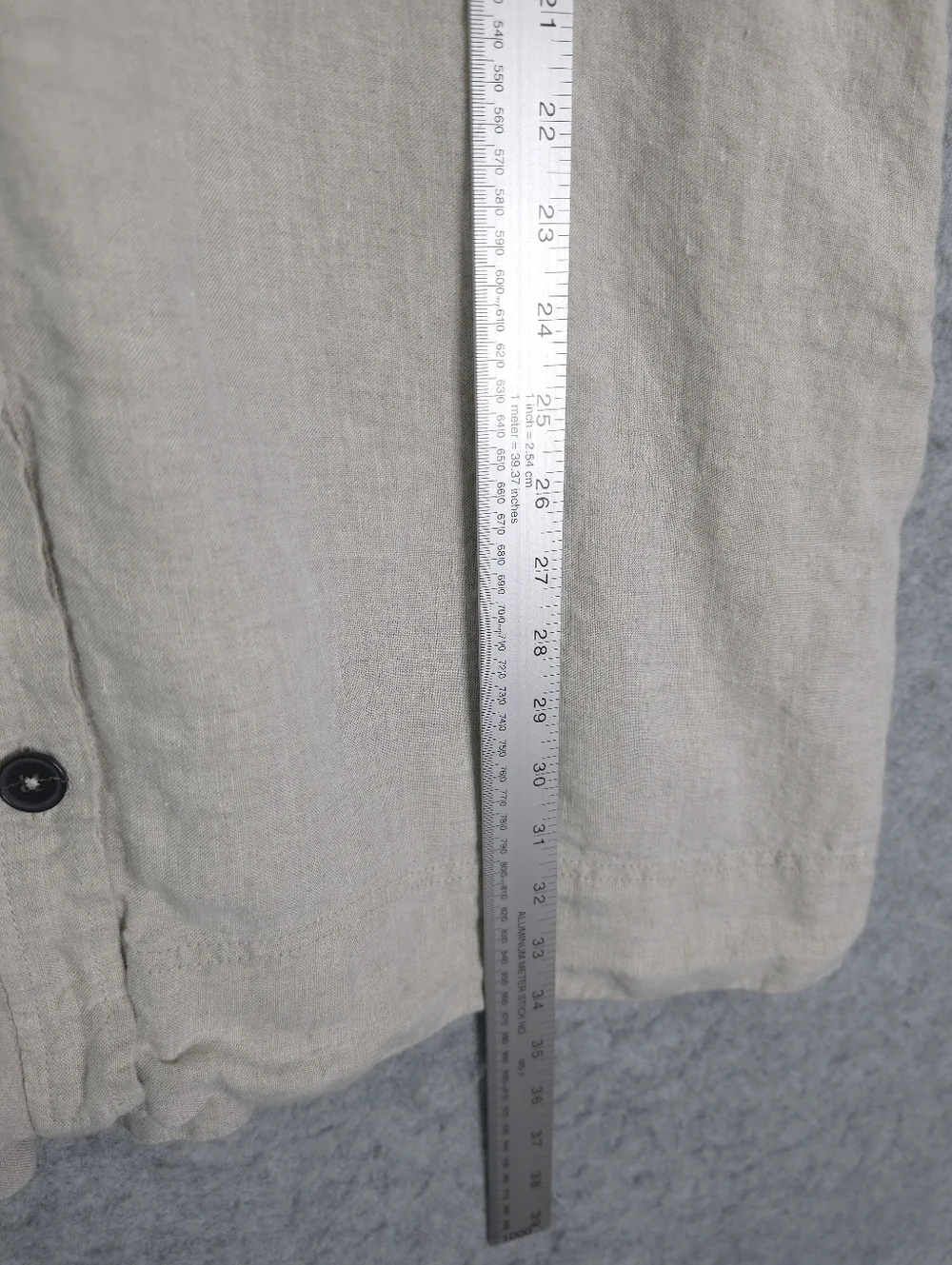 Madewell Linen Utility Short-Sleeve Mini Shirtdress in Oat - Picture 9 of 9